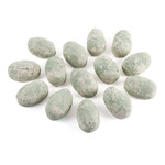 Декоративные камни. Набор из 14-ти керамических камней для биокаминов (зеленых)