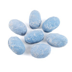 Декоративные камни. Набор из 7-ми керамических камней для биокаминов (синие)