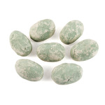 Декоративные камни. Набор из 7-ми керамических камней для биокаминов (зеленые)