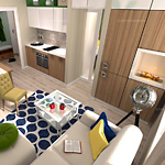 Дизайн интерьера однокомнатной квартиры